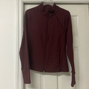 Marika Maroon Long Sleeve Athletic Jacket, never worn, soft and stretchy, size M